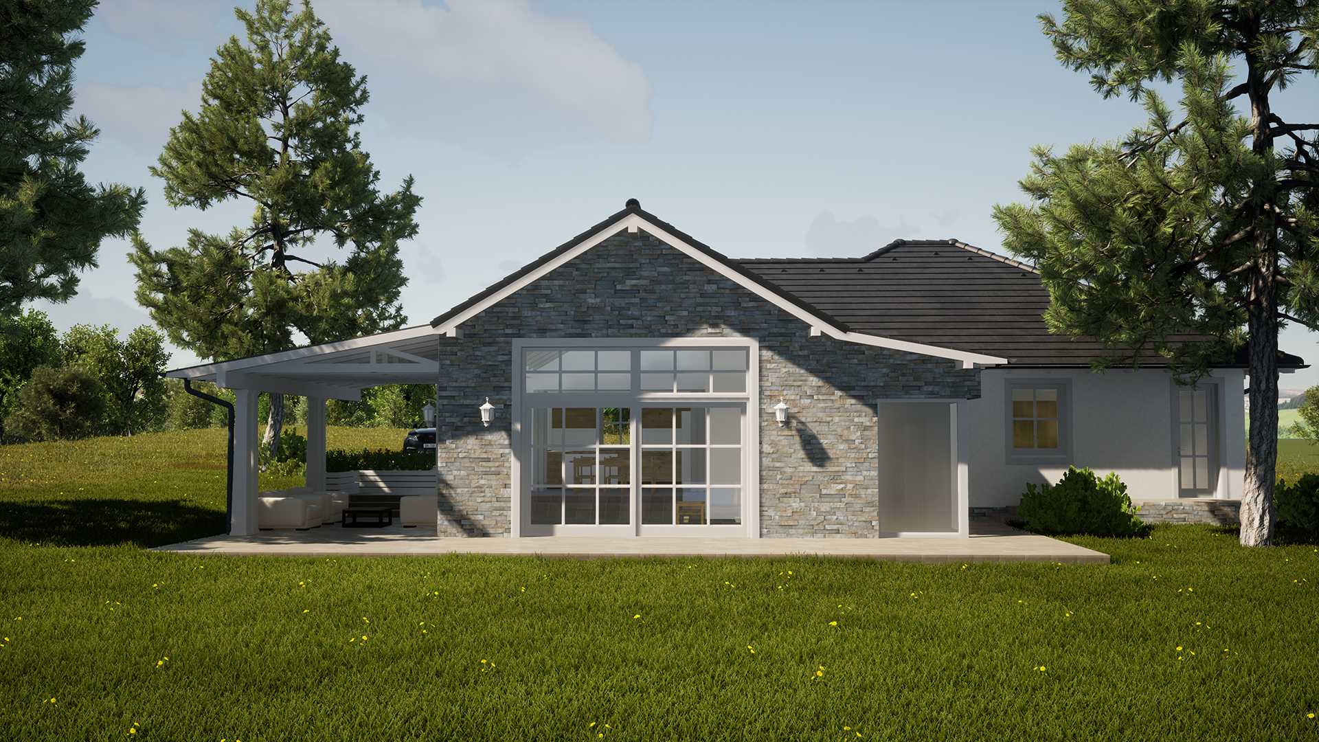 Családi ház látványterv