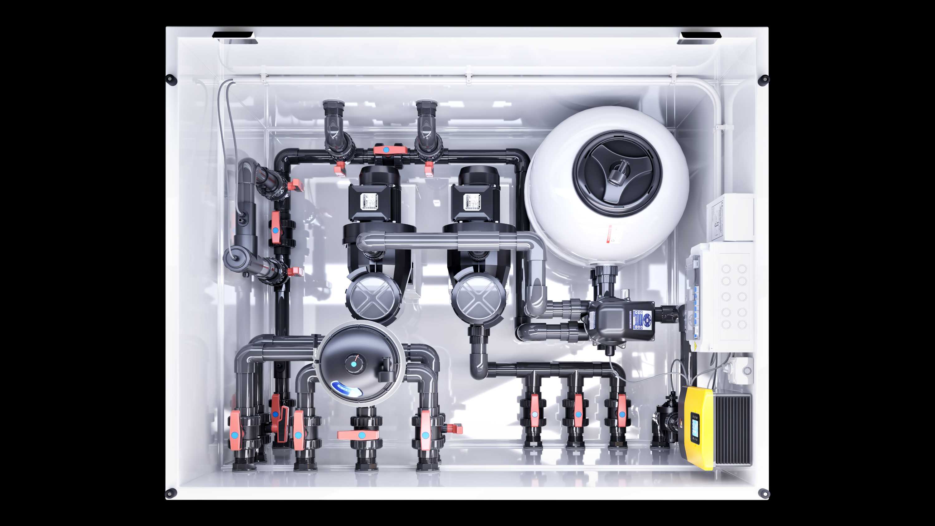 Medence gépház látványterv