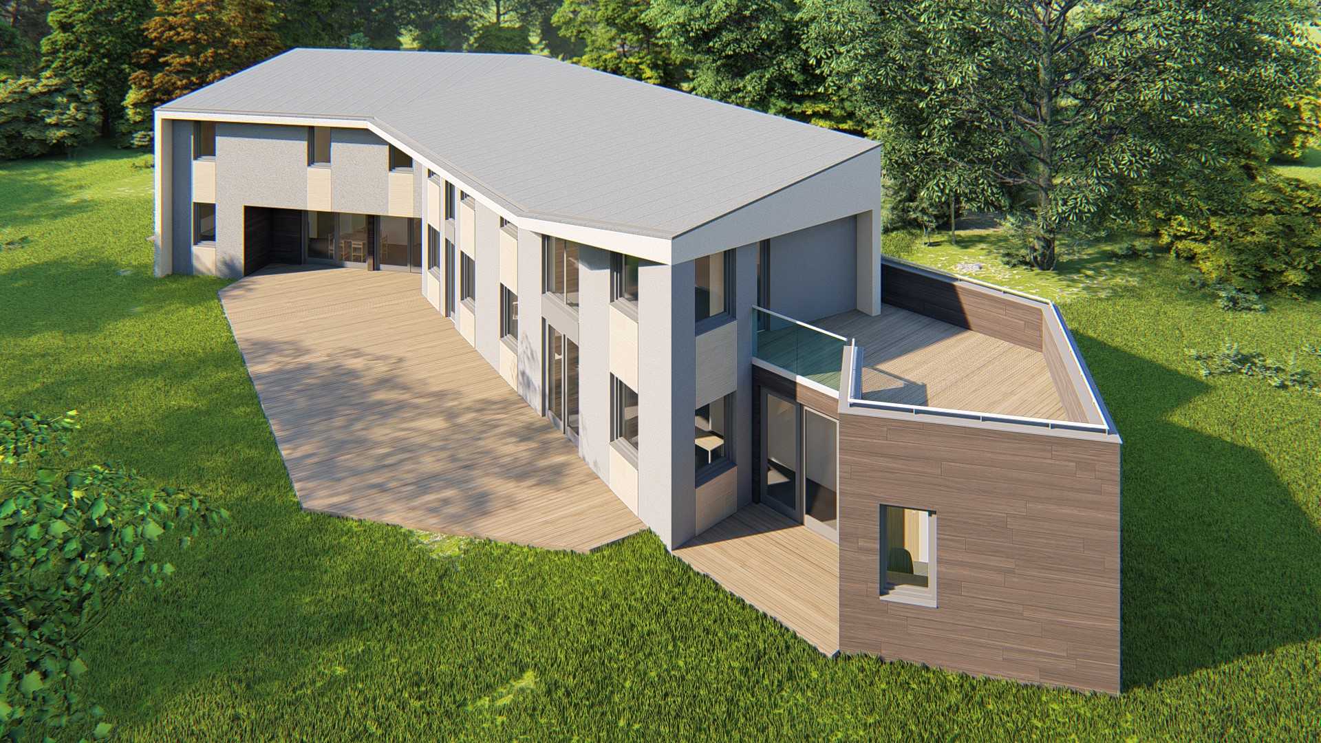 Társasház látványterv